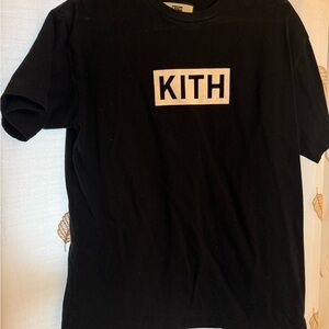 Kith Black Tee with Logo Patch